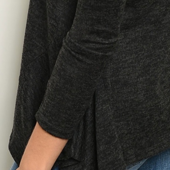 💕 Black Casual Long Sleeve Top - Picture 5 of 6